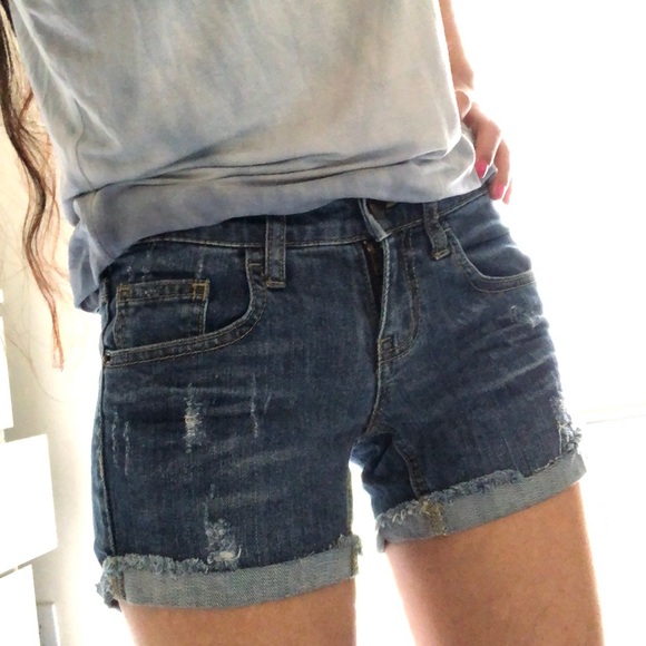 Blue denim shorts - Picture 6 of 6